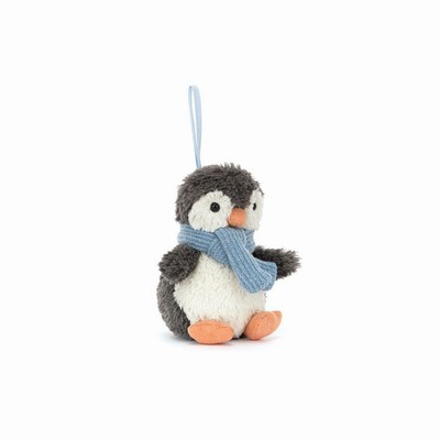Jellycat Peanut Penguin Decoration UK | 89027YPNJ